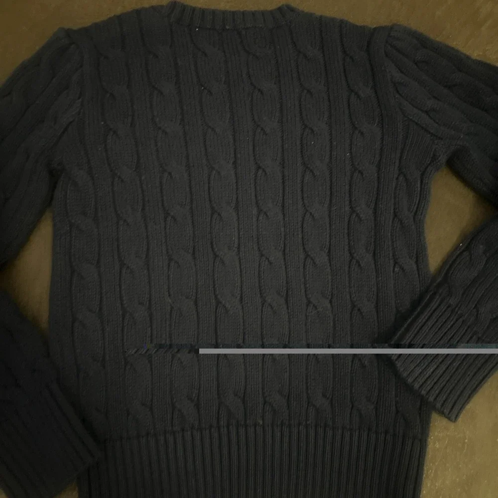 Polo Ralph Lauren Sweater Navy Girls 5 Cable-Knit Cotton Pullover Long Sleeve